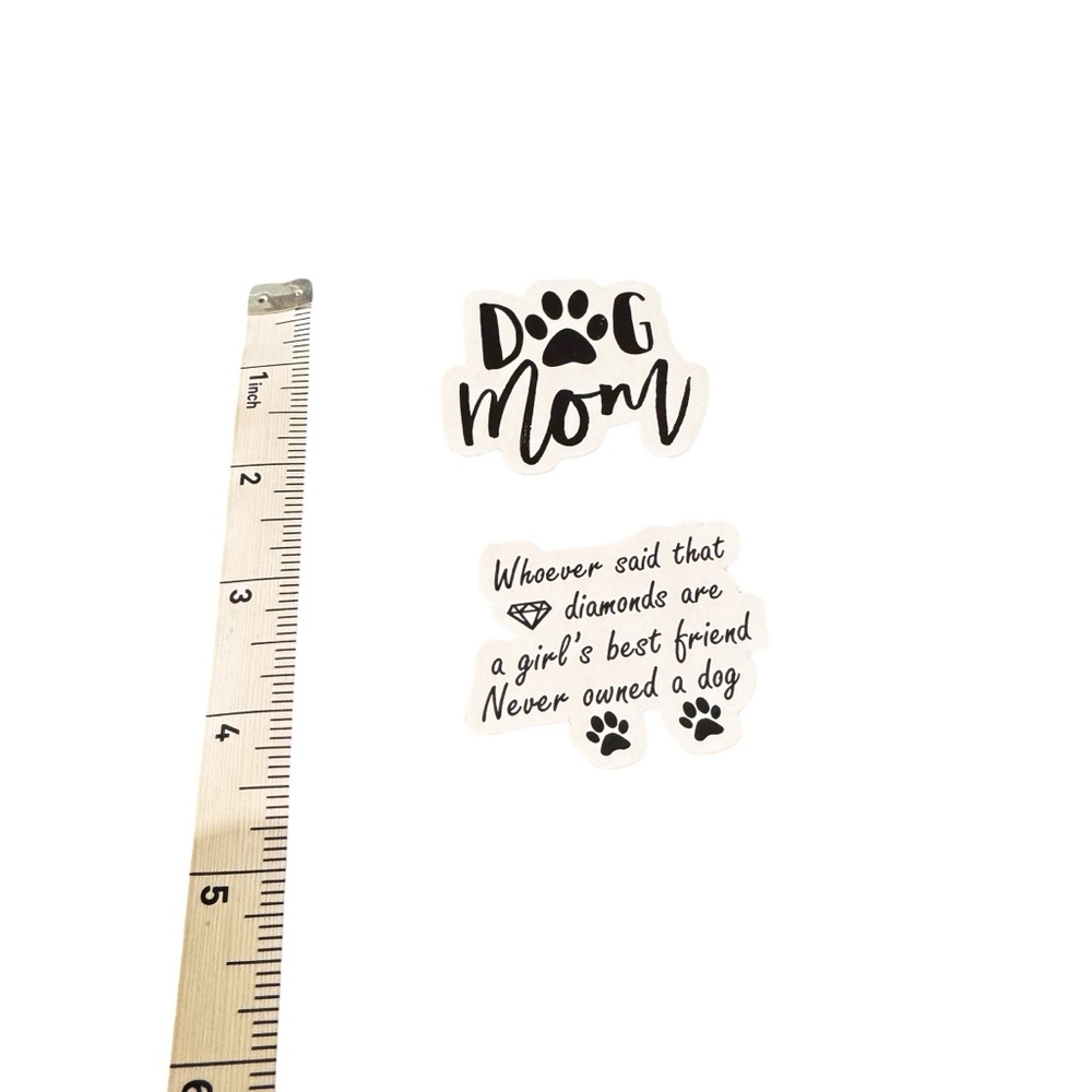 Dog Mom Sticker Set - Black
